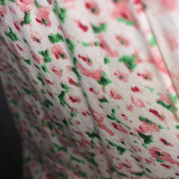 Never worn - Talbots Pink and Green Pattern Floral Dress size 8 - Picture 7 of 8